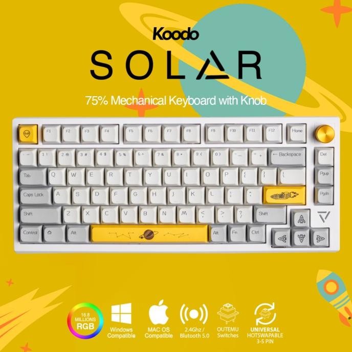 Koodo Solar - Mechanical Keyboard 75% w/Knob Layout