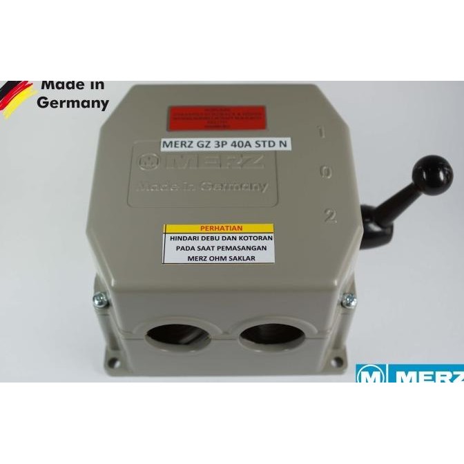 Merz Gz 40A/3P Buatan Jerman (Std N) Cos/Ohm Saklar/Handle Genset