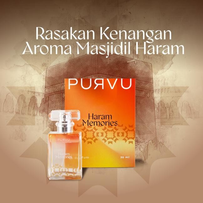 Purvu Haram Memes 30Ml Parfum Aroma Mekah Makkah Tahan 12 Jam Extrait De Perfume Gharum Pewangi Baju