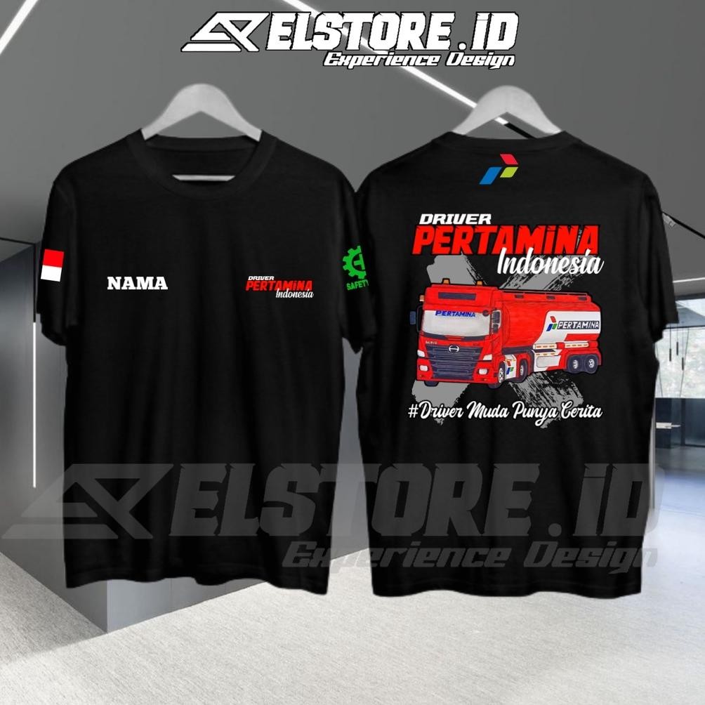 Promo Kaos Distro Driver Pertamina Indonesia Baju Pria Oversize Baju Distro