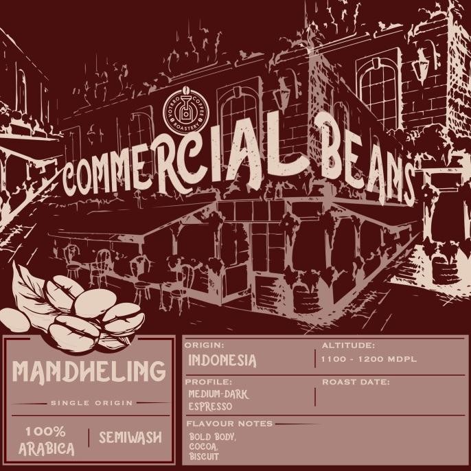 

Biji Kopi 100% Full Arabica Mandheling Roasted Commercial - BEST PRICE