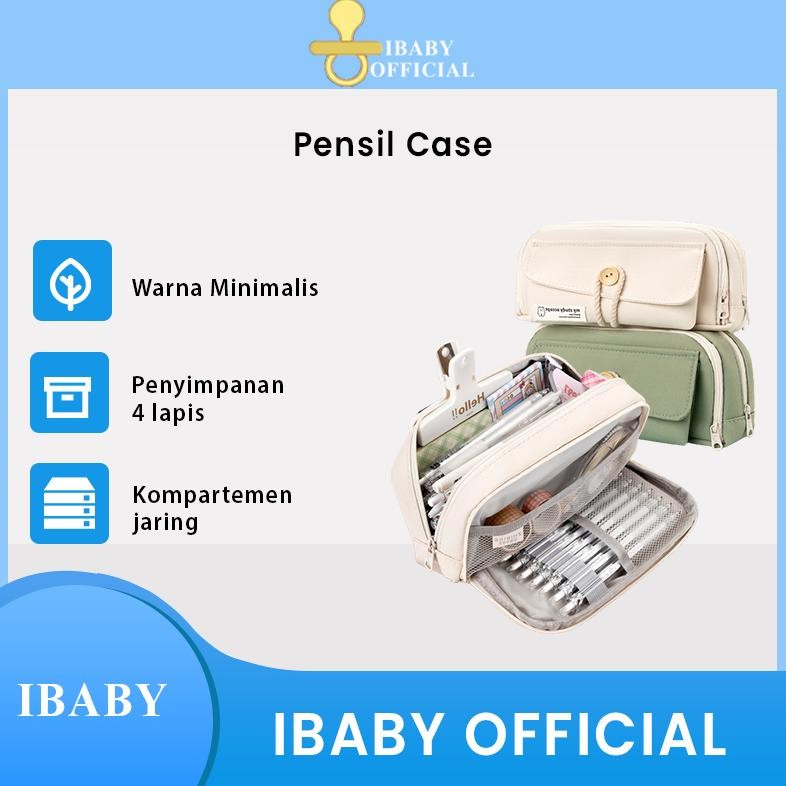 

Sale Pencil Cases Large Capacity Pencil Bag Pouch Holder Box For Girls Office Student Stationery Organizer School Supplies Promo