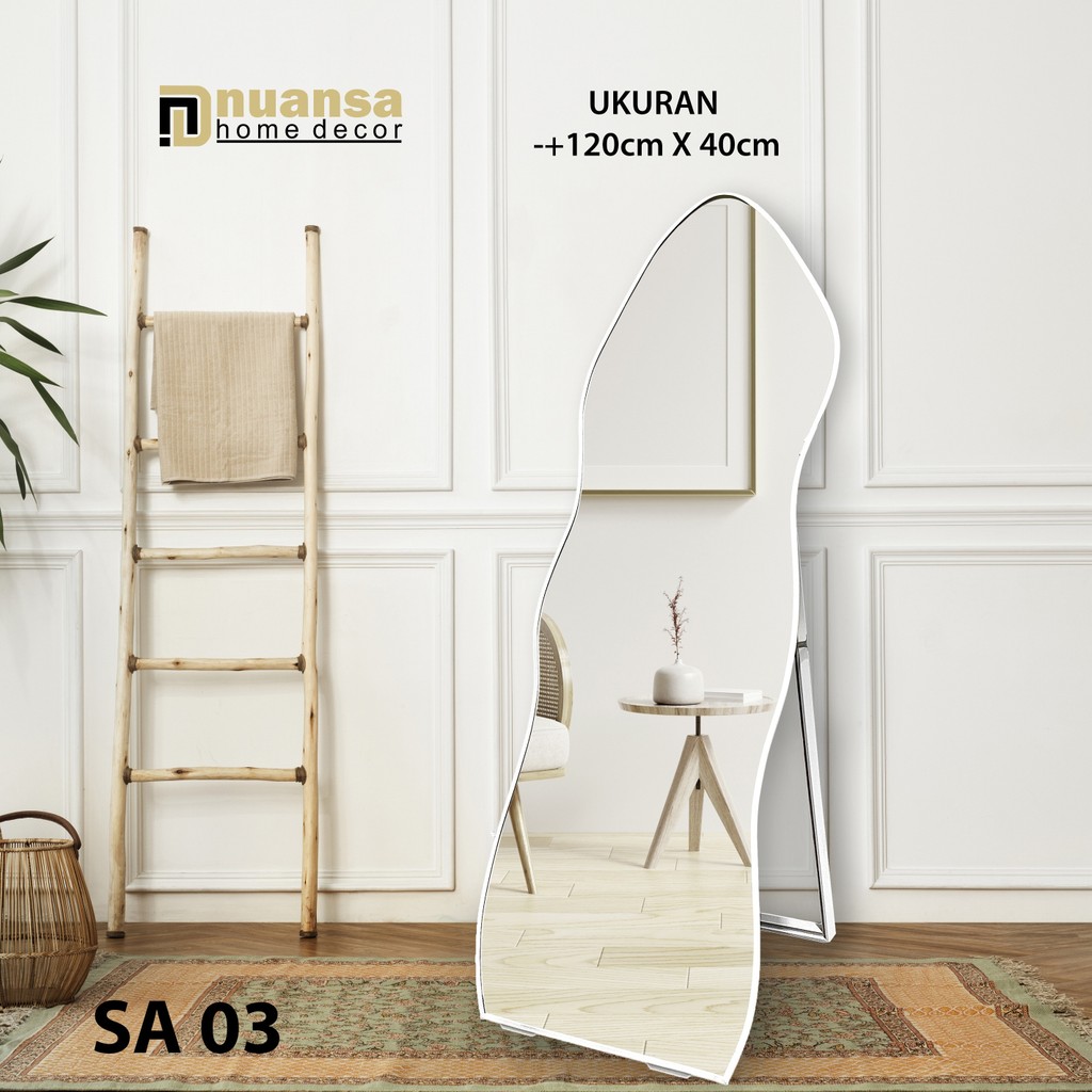 Cermin Standing Aesthetic - Aesthetic Mirror - Standing Mirror Aesthetic