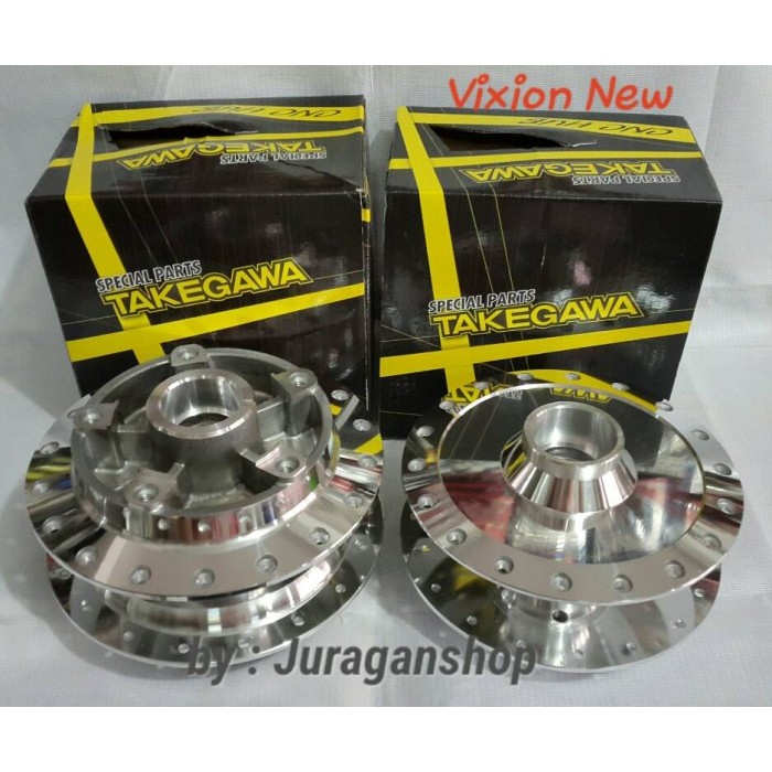 Vixion New Tromol Set Takegawa (Chrome)