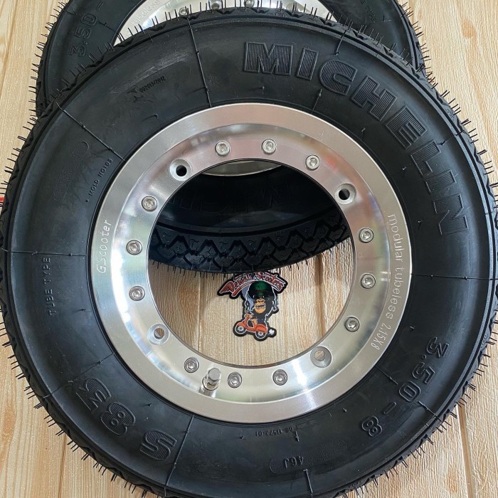 Velg tubeless ring 8 gscooter modular vespa super ps ban michelin