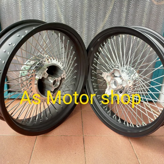 VELG SET JARI JARI SERIBU TAPAK LEBAR 350 450 X 17 TROMOL SET XSR155