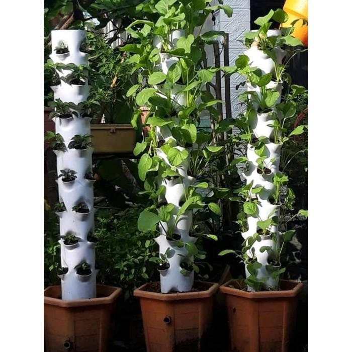 VERTIKULTUR TOWER / HIDROPONIK / HIDROPONIK PEMULA / PAKET HIDROPONIK