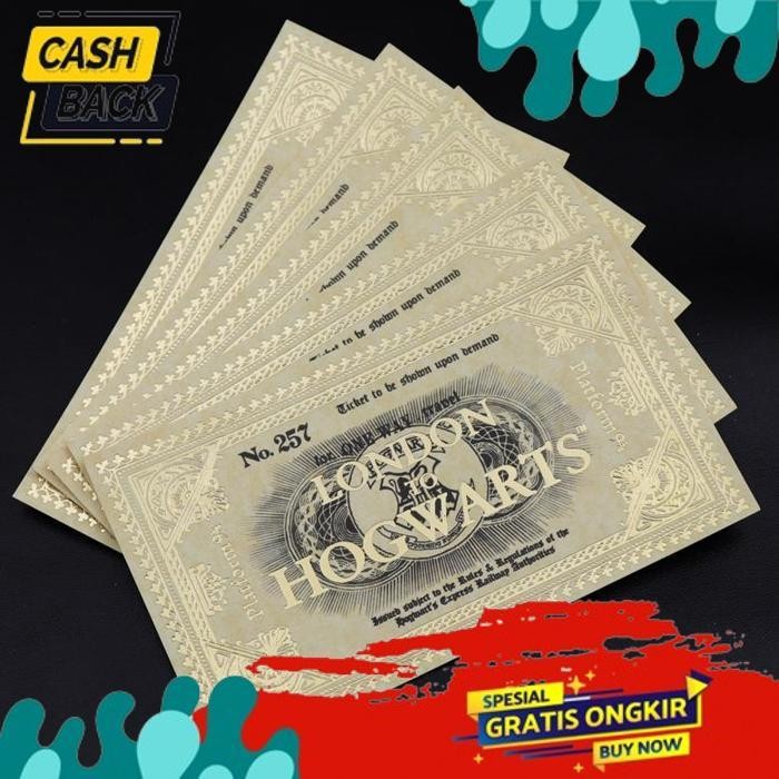 

NEW ARRIVAL HPTB TICKET BUS HARRY TIKET BIS PLATFOM 93/4 LONDON HOGWARTS BOOKMARK PEMBATAS BUKU KARTU ECOS