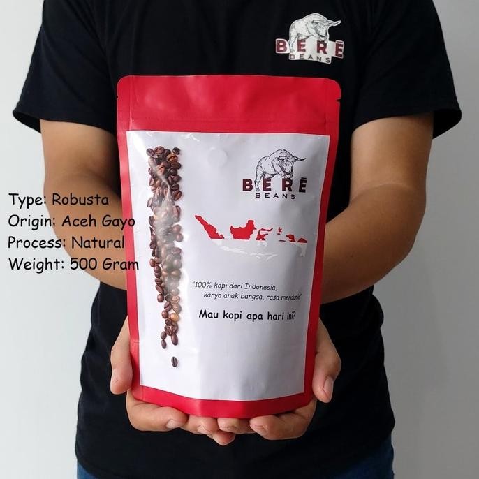 

Kopi Robusta Aceh Gayo 500 GRAM Bubuk Biji Giling Coffee Bean Beans