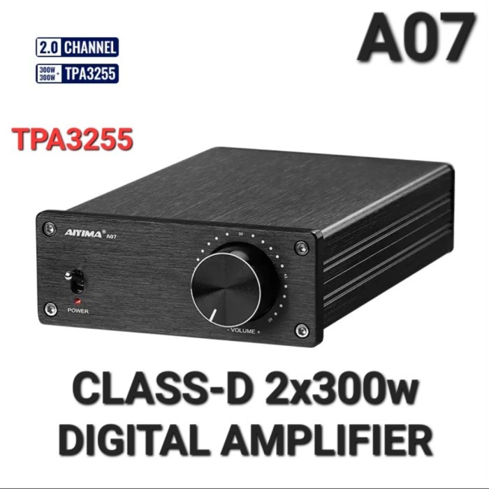 AIYIMA A07 Amplifier 2x300w TPA3255 Class-D Digital Amplifier