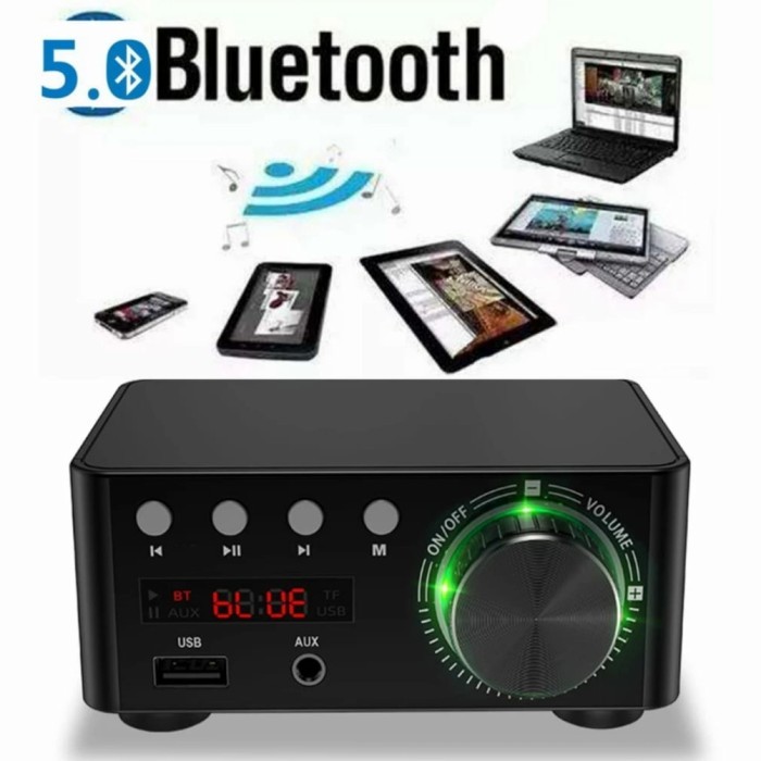 aiwa mini hifi 5.0 Bluetooth amplifier 50w x 2 stereo power audio amp