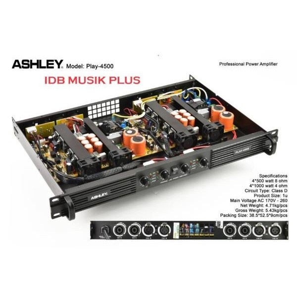 Power 4 Channel Ashley Play4500 Play 4500 Original