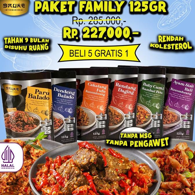 

PAKET FAMILY LAUK INSTAN RENDAH KOLESTEROL