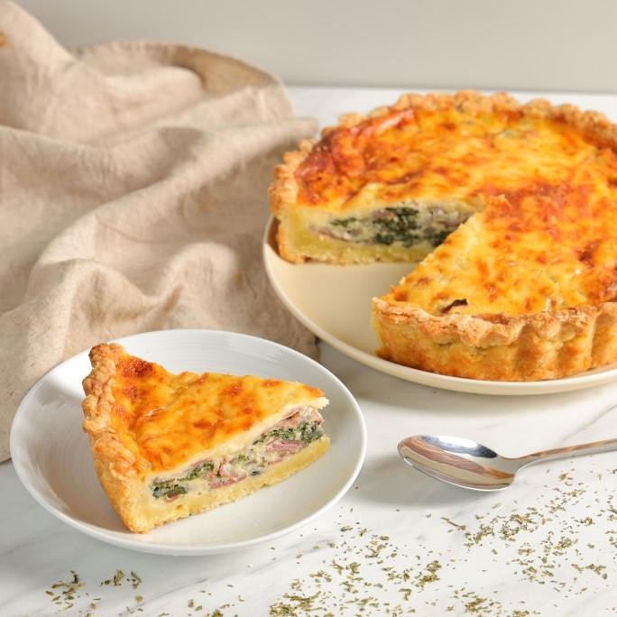 

Smoke-Beef Spinach Quiche