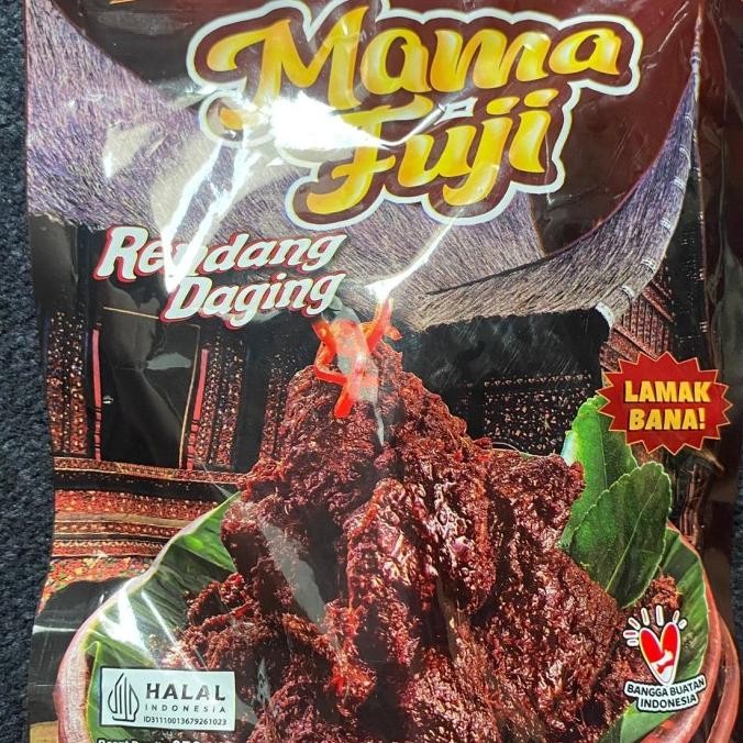

Rendang Daging 350gr Mini Size mama fuji OMA GALA ORIGINAL VIRAL HALAL