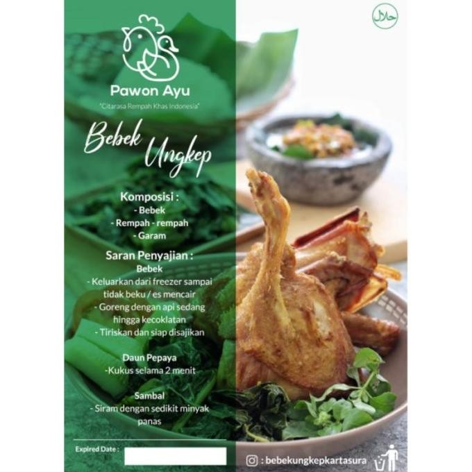 

BEBEK UNGKEP KARTOSURO PAWON AYU / BEBEK UNGKEP FROZEN