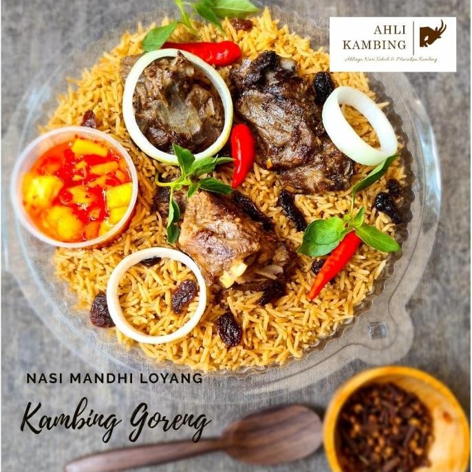 

Nasi Kebuli/Mandhi Kambing Goreng Loyang 3 Porsi