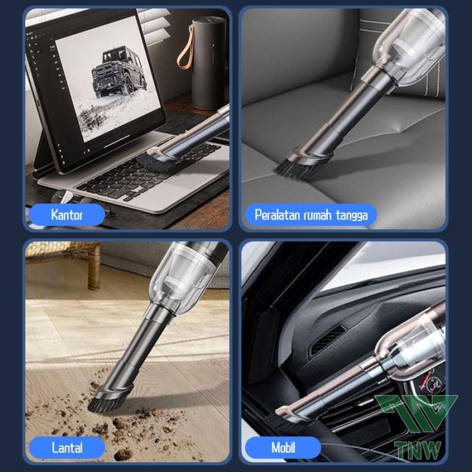 T&W Mini Vakum Mobil Penyedot Debu Portable Wireless Vacuum Cleaner [terbaik]