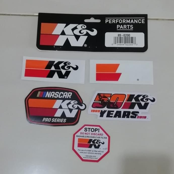

BIG SALE K&N EXCLUSIVE 50 YEARS DECALS / STIKER 89-0200 !!!!!