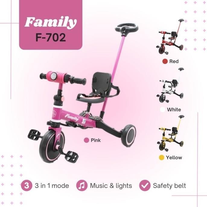 Balance Push Bike FAMILY F 702 F-702 F702 Sepeda Keseimbangan Anak HFS