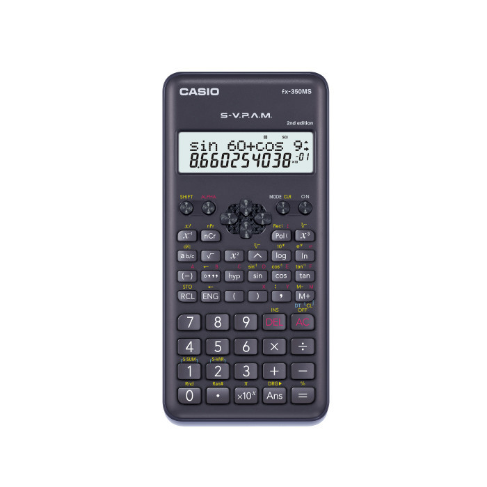 

CASIO FX-350MS 2nd Ed - Kalkulator Sekolah - Scientific - 240 fungsi