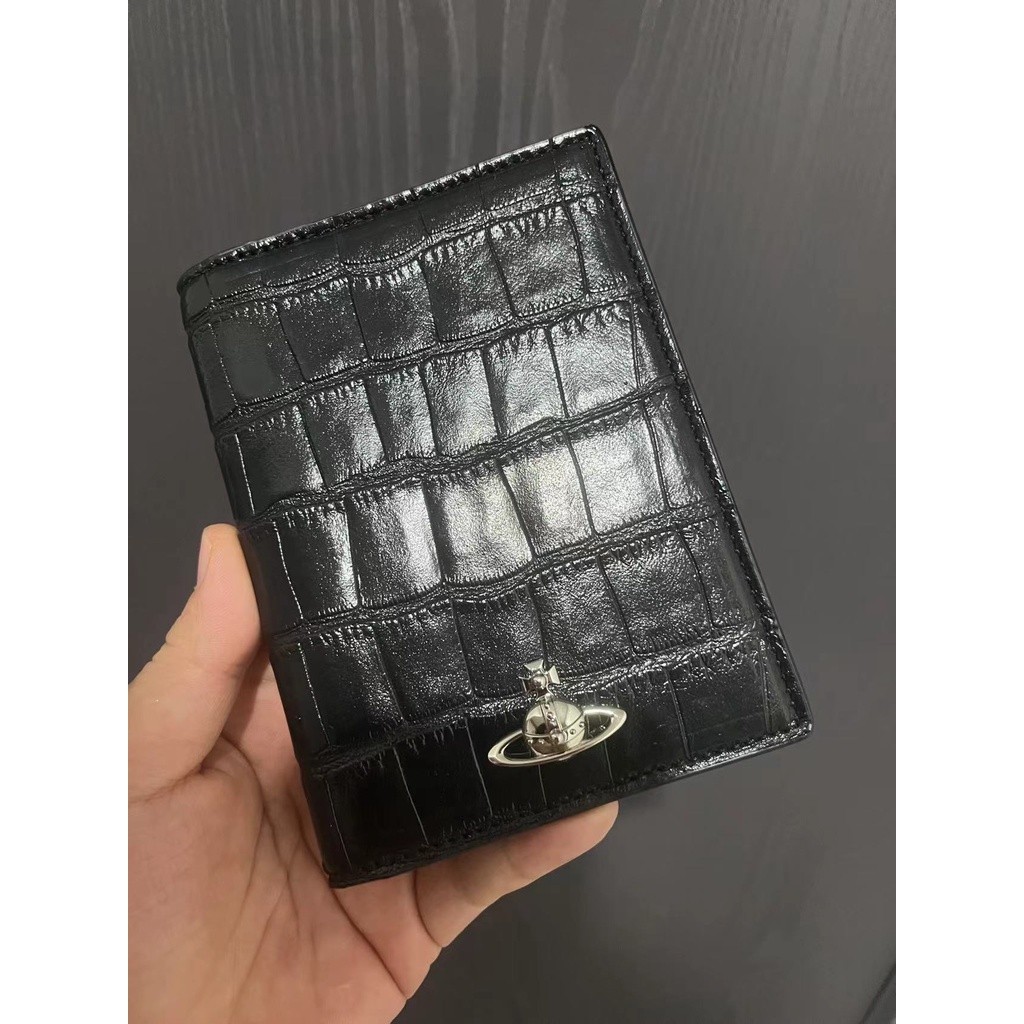 dompet vivienne westwood tempat kartu berkapasitas besar tempat kartu nama kulit sapi berlogo Saturn