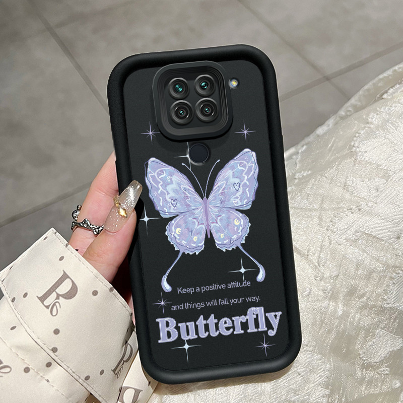 Casing Hp Untuk Xiaomi Redmi Note 9 Redmi Note 9s Case Casing HP Kesing kupu neon Softcase penutup p