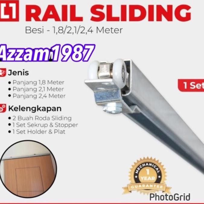 Promo Sale Rel Pintu Geser Dekson 1,8 Meter Sleding Produk Dekkson Rell Sliding Glatino D3 Rell Pint