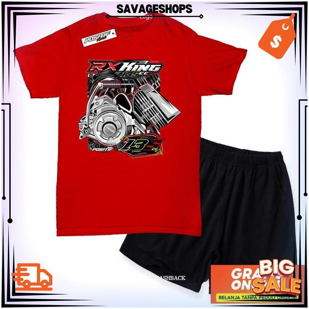 Baju Kaos Anak Motor Mesin Rx King Racing | Positif Merch Bg Cod