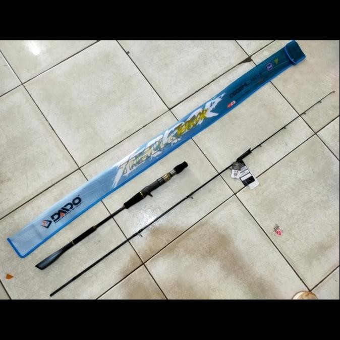 joran pancing jigging daido trisula terror 602 180 solid carbon OH BC