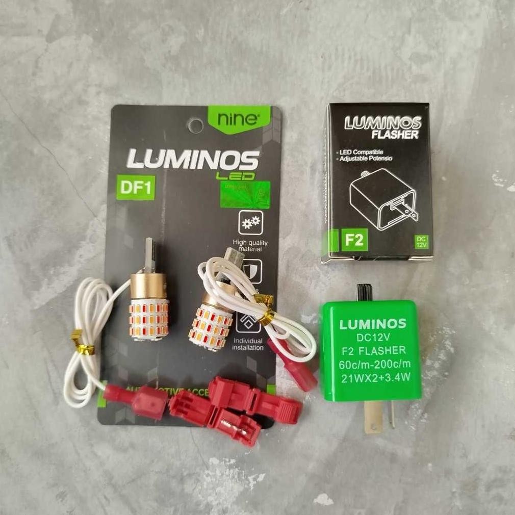 Termurah Lampu Luminos Led T10 54 Led + Flasher Sen Original