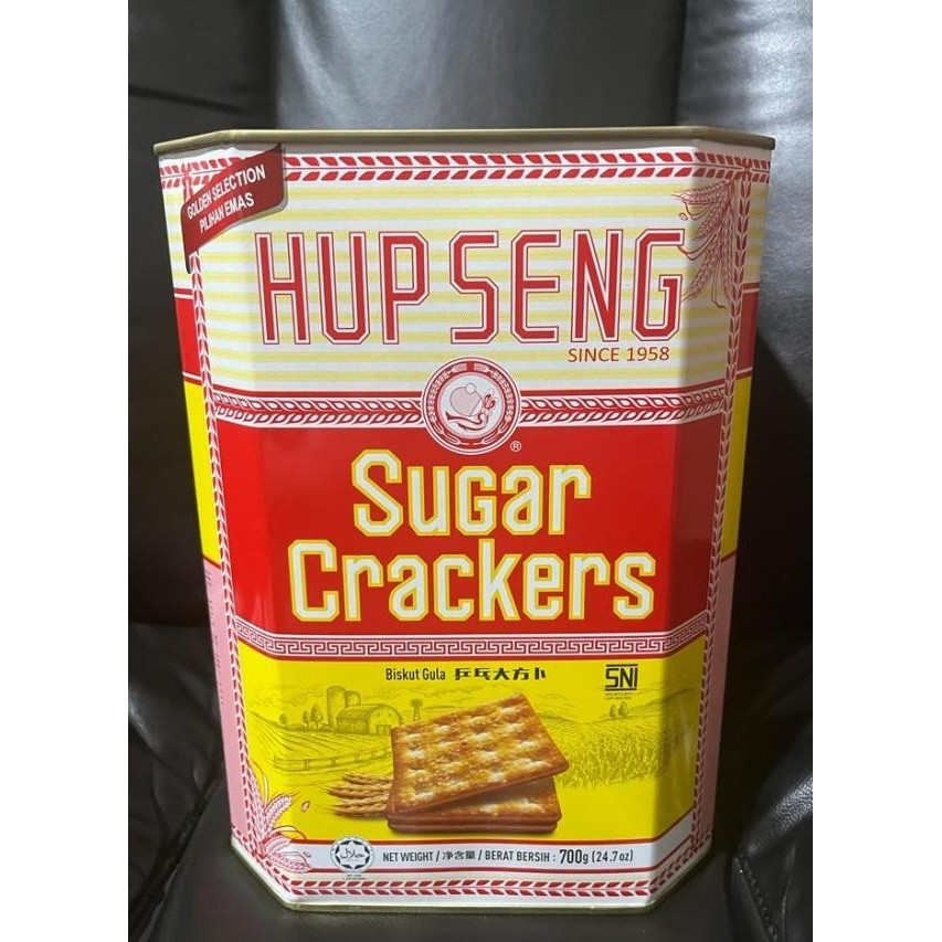 

Hup Seng Sugar Craers Kaleng / Biskuit Hupseng Gula Kaleng 700Grm