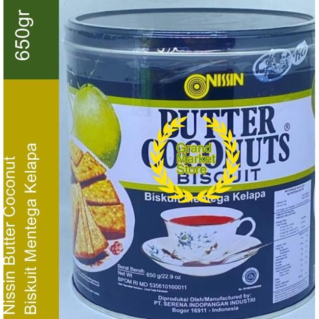 

Nissin Butter Coconut Biscuit 650Gr Biskuit Mentega Kelapa Kaleng