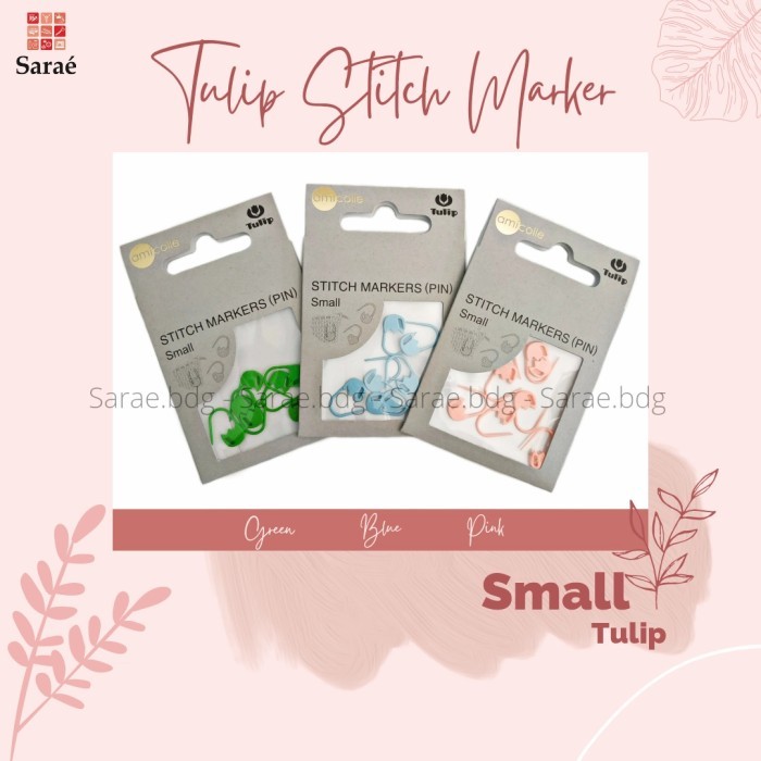 

Sale Tulip Stitch Marker Small New/Penanda Rajutan