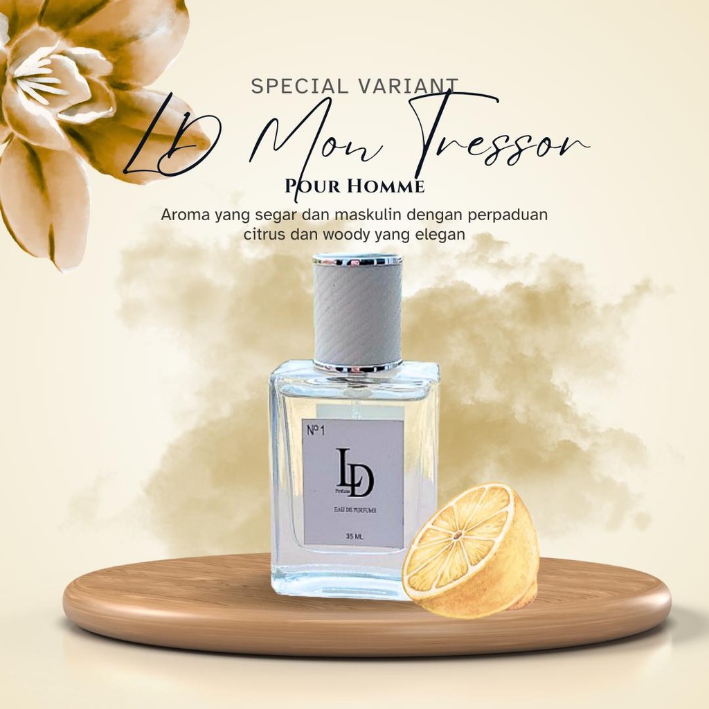 Parfum Premium LD Perfume 07 LD Mon Tressor Pour Homme Inspired Perfume 35ml | Parfum Pria Awet Seha