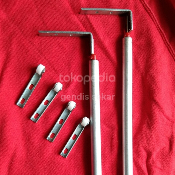 Terlaris Rel Jendela Sliding Vertikal 40Cm - 65Cm Engsel Sliding Vertikal