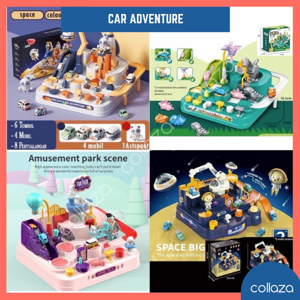 Baru Mainan Anak Car adventure / Brain Game Manipulative Resques Squad / Simulasi Mobil-Mobilan / Ma