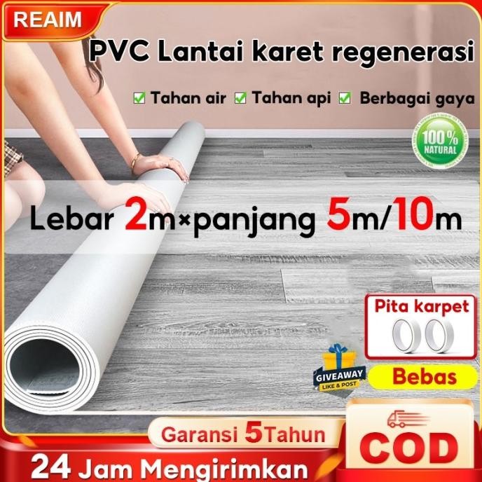 KARPET LANTAI VINYL gulungan TEBAL 1.5 MM Lebar 2 Meter