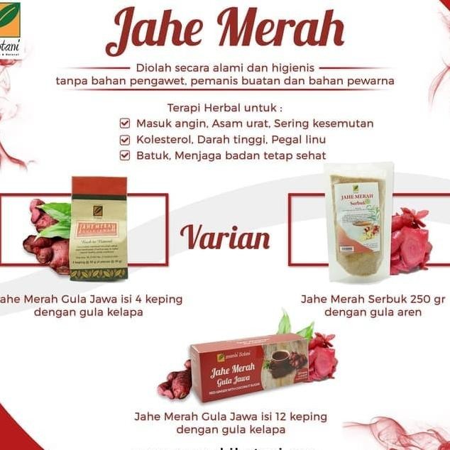

Jahe Merah Gula Jawa Isi 12