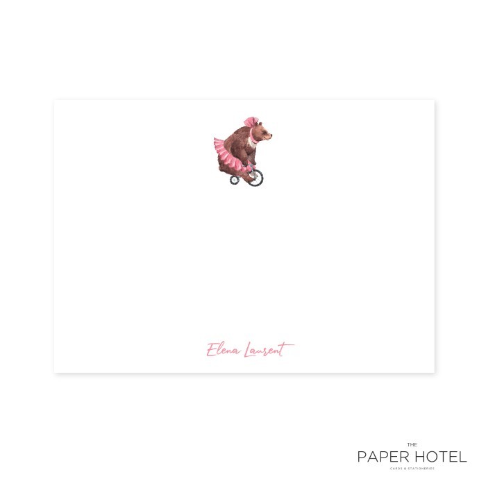 

Notecard - The Tutu Bear (Personalized Initials/ Name, 16pcs)