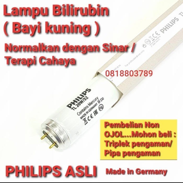 Promo Lampu Tl Blue Light 20W/ Tl 20W/52 Philips /Uv-B / Lampu Tl Bayi