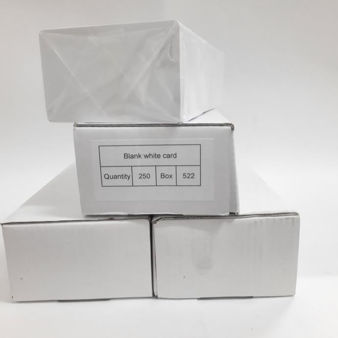 

BEBAS ONGKIR - Kartu Pvc Putih Polos / Blank White Id card (BOX)