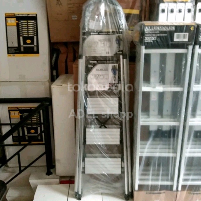 KRISBOW 1.7M Tangga Lipat Aluminium Slim 5 Step Dengan Handle