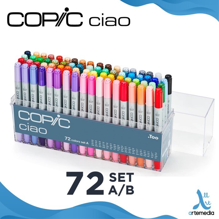 

T E R B A R U Copic Ciao Set 72 Graphic Marker Alcohol Based Dye Ink Refillable