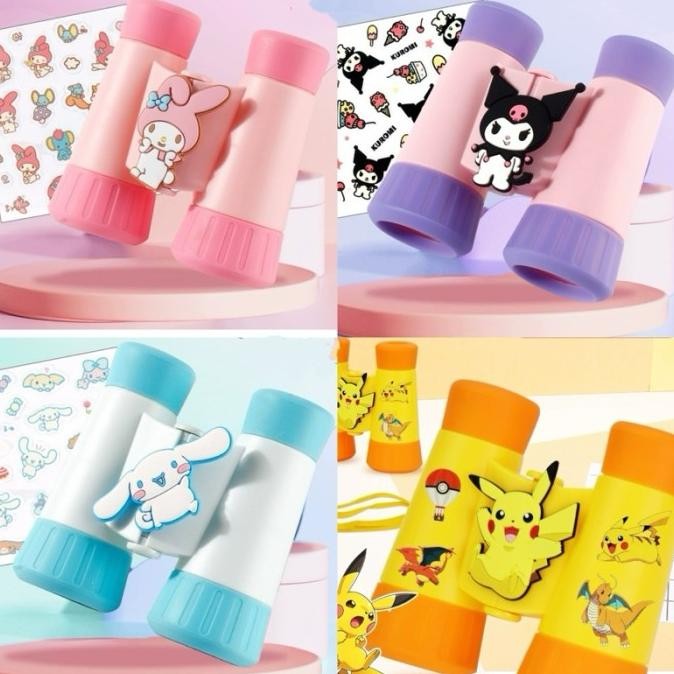 . sanrio binocular teropong pikachu monokuler outdoor toys magnifier