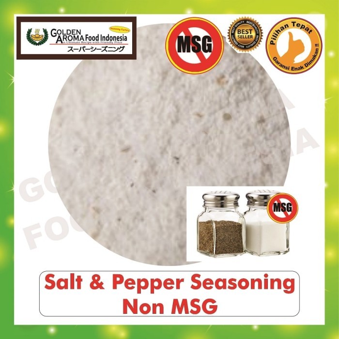 

Lhiu - Bumbu Tabur Salt Pepper Non Msg 1 Kg Bubuk Salt N Pepper Powder Gafi