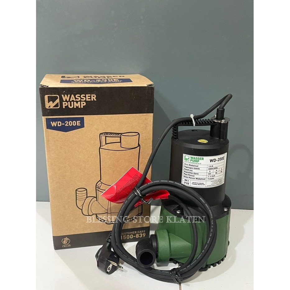 (:(:(:(] POMPA CELUP WASSER PUMP WD-200E / SUBMERSIBLE DRAINAGE PUMP WD-200E