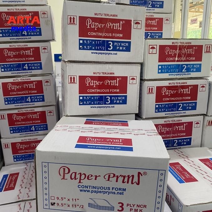 

TERMURAH - Continuous Form Paper Prins 9.5"x11"/2 - 3 ply