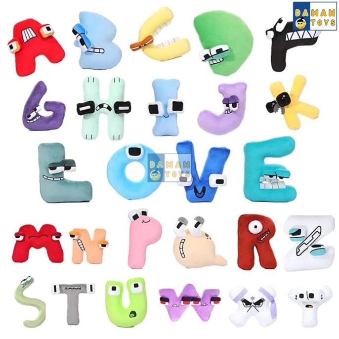 . Mainan Boneka Alfabet Lore Plush 20cm A-Z