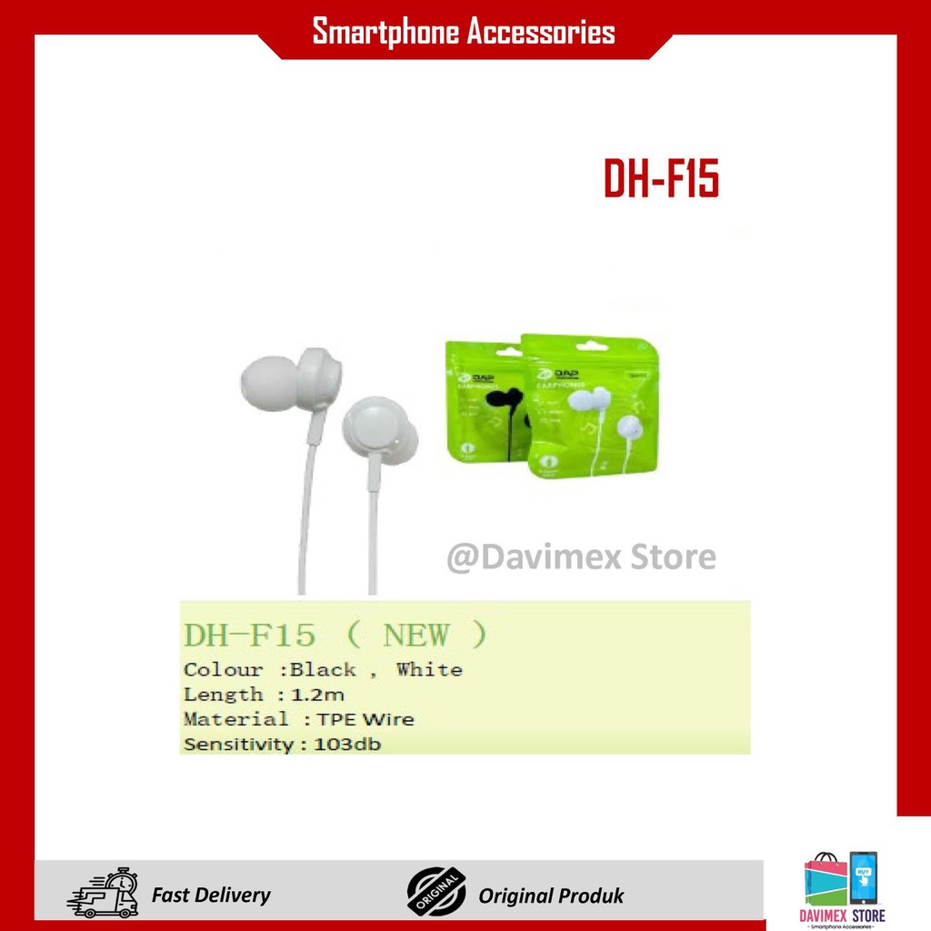 [ORI] DAP DH-F15 Headset DAP Packing Dus Satuan Headset